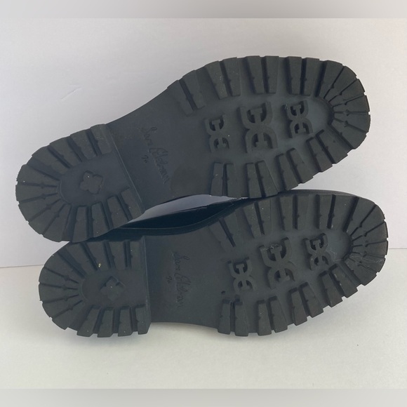 Women's Sam Edelman Black  Laurs Loafer Size 7.5M Leather Chunky Platform - Picture 9 of 9